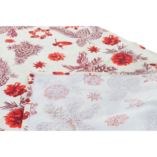 Tischläufer DKD Home Decor Weihnachten Rot Beige Polyester Baumwolle (50 x 150 x 0,2 cm)