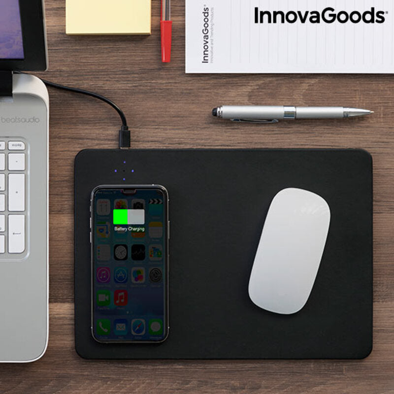 Mouse-Pad mit kabellosem Ladegerät 2 in 1 Padwer InnovaGoods