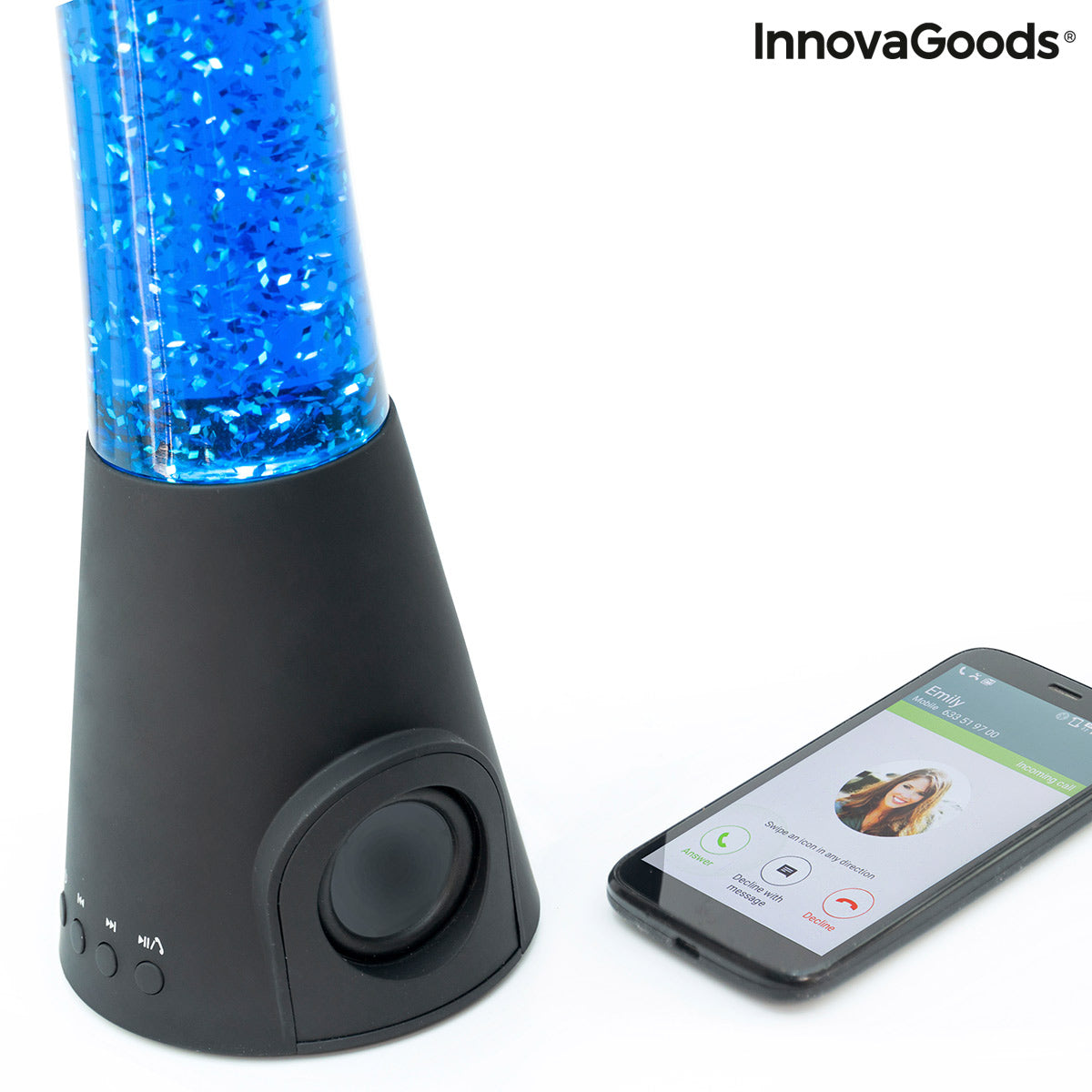 Lavalampe mit Lautsprecher und Mikrofon Flow Lamp InnovaGoods